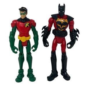 DC Universe TECH GLIDER ROBIN & BATMAN 4"Action Figure Comics Unlimited Lot Of 2